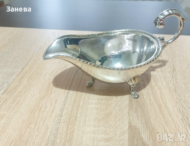 Английски  посребрен сет., снимка 2 - Антикварни и старинни предмети - 52584046