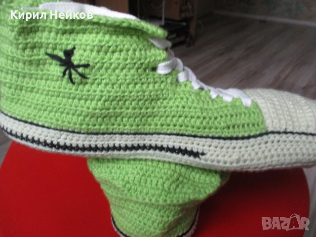 Оригинални терлици "маратонки" от памучна прежда, снимка 2 - Други - 51972086