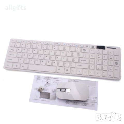 0803 Комплект клавиатура и мишка Bluetooth 2.4Ghz, снимка 12 - За дома - 35797166
