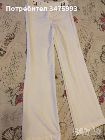 Дълъг дамски панталон с кожен колан, снимка 2 - Панталони - 42053729
