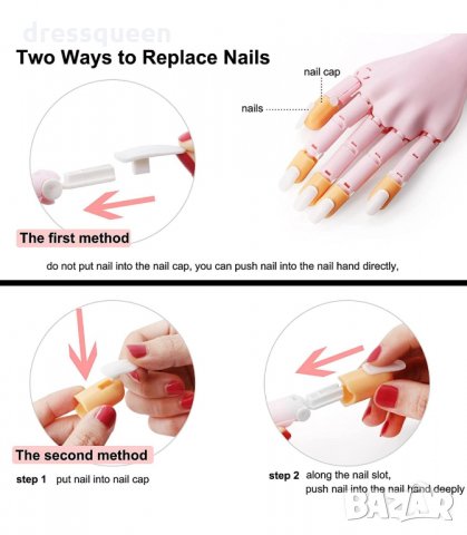 3169 Нокти тренировъчни комплек 100бр., снимка 2 - Продукти за маникюр - 34236861