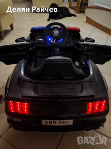 Детска полицейск електрическа кола, снимка 2 - Коли, камиони, мотори, писти - 52632853