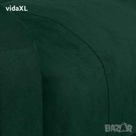 vidaXL Масажен стол, тъмнозелен, кадифе, снимка 8 - Маси - 56152636
