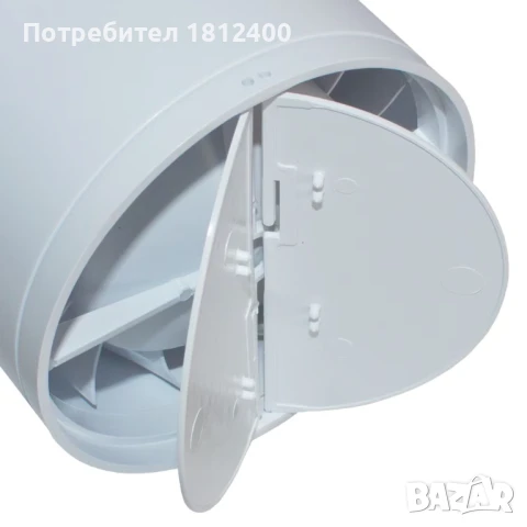 Вентилатор за баня светещ син LED фи 100 с клапа тих влагоуст. ММоторс, снимка 5 - Вентилатори - 51387447