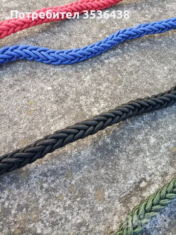 Повод за куче 120см - черен, зелен, син и червен, снимка 3 - Други стоки за животни - 47702651