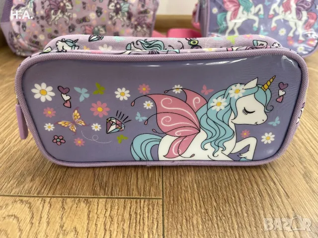 Комплект раница, несесер и чанта за обяд Еднорог, снимка 2 - Раници - 50005006