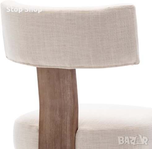 Комплект трапезни столове Wahson Mid Century от 2 ленени , снимка 3 - Столове - 44225862