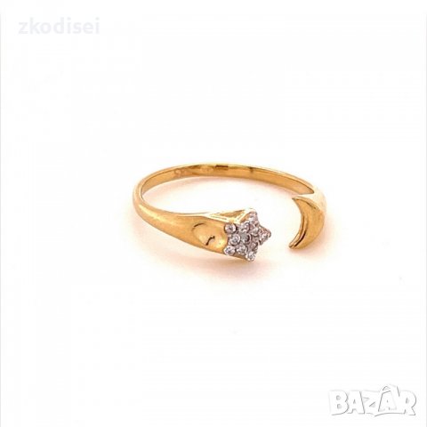 Златен дамски пръстен 1,89гр. размер:57 14кр. проба:585 модел:14250-3, снимка 3 - Пръстени - 39855139