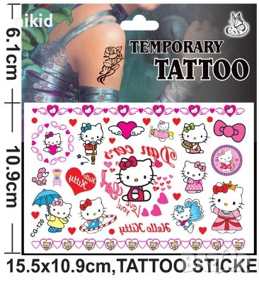 Коте Кити Hello Kitty Tattoo татос татуировка временна детска