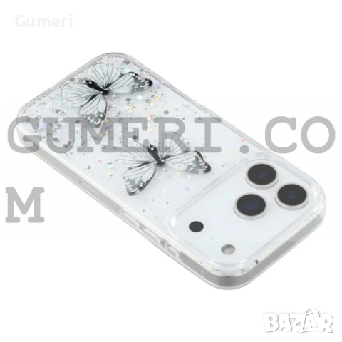 Apple iPhone 17 Pro Max  Силиконов Гръб с Пеперуди, снимка 13 - Калъфи, кейсове - 52177246