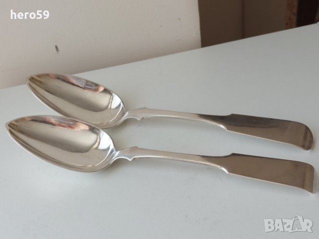 Сребърни лъжици за супа -Царска русия 1839г. сребро 84 цена 5 лв за грам, снимка 5 - Аксесоари за кухня - 41456574