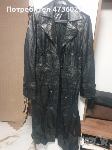 дамско кожено манто