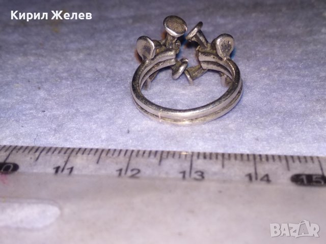 АРТИСТИЧЕН РЯДЪК ДИЗАЙН СРЕБЪРЕН ПРЪСТЕН СРЕБРО 925 РЕГУЛИРУЕМ РЪЧНА МАЙСТОРСКА ИЗРАБОТКА 28661, снимка 5 - Пръстени - 41342276