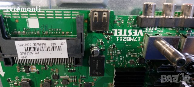 MAIN BOARD ,17MB211S , for 40 inc DISPLAY VES400UNDS-2D-N12 Telefunken D40F278M4CW , снимка 2 - Части и Платки - 38929412