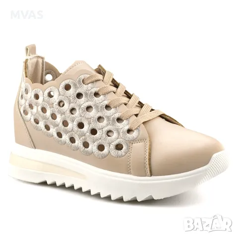 Нови бежови дамски маратонки кецове 37 размер