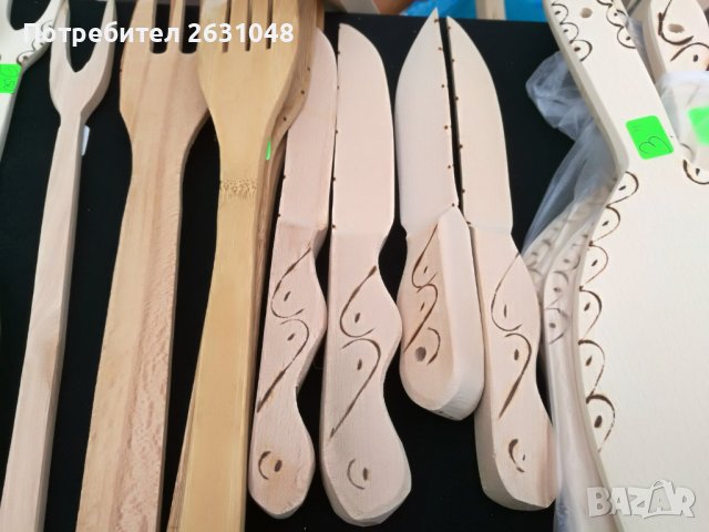 дървен нож и вилици, снимка 2 - Други стоки за дома - 38888915
