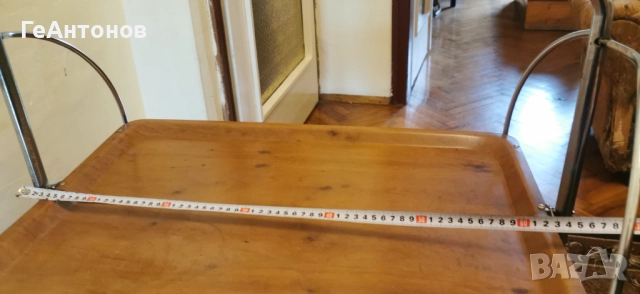 Помощна масичка за сервиране-сгъваема-на колела, снимка 5 - Маси - 52720809