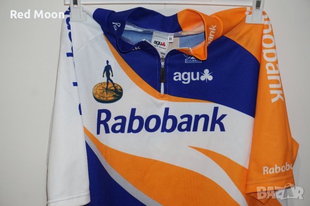 Мъжка колоездачна тениска Jersey Agu Bike Gear Rabobank Размер XL Made In Italy, снимка 2 - Спортна екипировка - 41889980