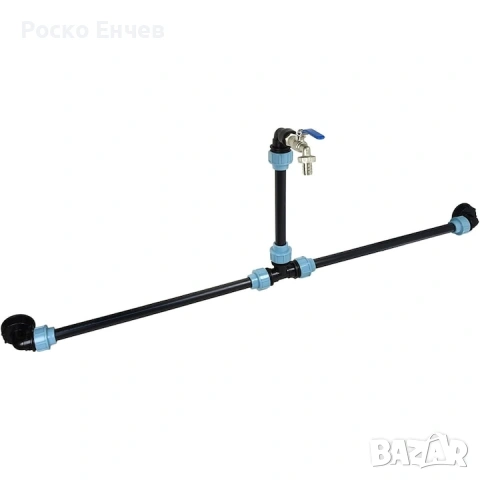 Пълен комплект за свързване на 2 IBC резервоара, с включен кран, снимка 2 - Градинска техника - 53687964