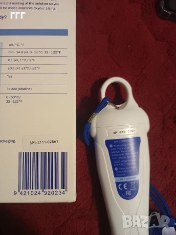 Bluelab pH pen ПХ Метър и термометър, снимка 9 - Друга електроника - 52587480