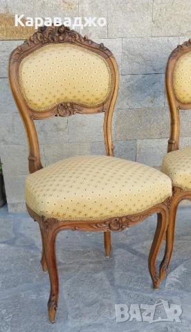 Антични Столчета Рококо, снимка 2 - Столове - 51344848