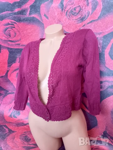 H&M Цикламена къса жилетка М