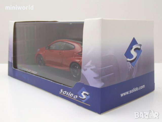 Toyota Yaris GR 2020 - мащаб 1:43 на Solido моделът е нов в PVC дисплей-кейс, снимка 9 - Колекции - 42719015