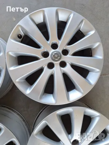 ОРИГИНАЛНИ АЛУМИНИЕВИ ДЖАНТИ ЗА ОПЕЛ АСТРА J-K-  5Х105x56,5-17цола, снимка 5 - Гуми и джанти - 49400695