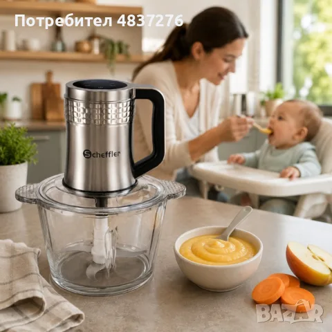 Електрически чопър 3 L с дигитално управление, снимка 2 - Чопъри и пасатори - 55775674