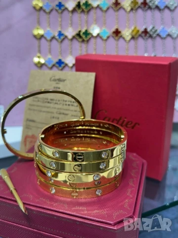 висококачествени гривни от медицинска стомана cartier , снимка 4 - Гривни - 50686373