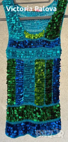 Красив бляскав топ за парти, снимка 3 - Корсети, бюстиета, топове - 49624769