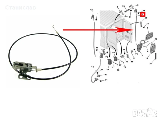 Citroen Jumper 2 Брава за задна врата , снимка 2 - Части - 50207665