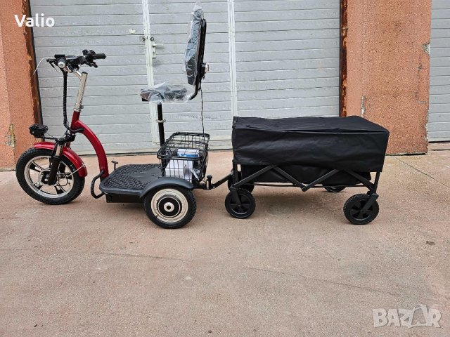 Електрическа триколка с ремарке 1000W/48V/12ah задно предаване , снимка 18 - Мотоциклети и мототехника - 42321899