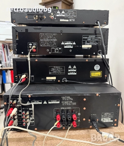 🔊Ретро аудио система сет PIONEER - усилвател, CD плеър, двукасетъчен дек и тунер 🔊, снимка 3 - Аудиосистеми - 52892195