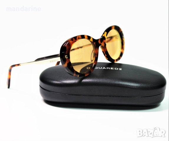 DSQUARED2 🍊 Дамски огледални слънчеви "TIGER’S EYE" очила нови с кутия, снимка 7 - Слънчеви и диоптрични очила - 40678901