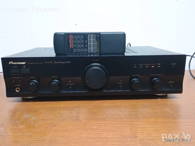 Стерео усилвател Pioneer A-307R с оригинално дистанционно. Изпращам видео. 