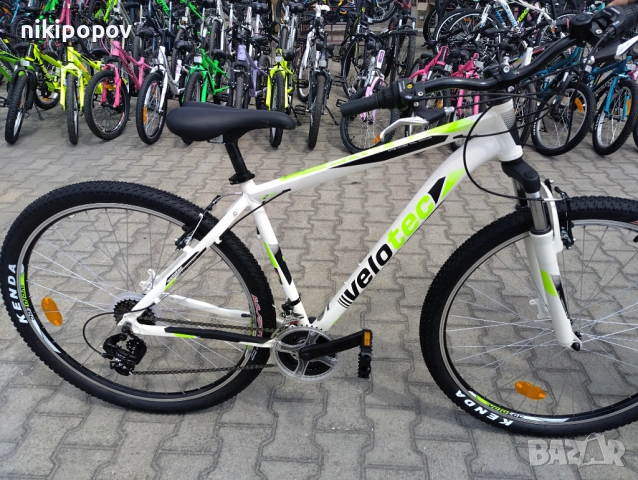 SPRINT Алуминиев велосипед 29" Velotec PRO бял/зелен, снимка 3 - Велосипеди - 53563818