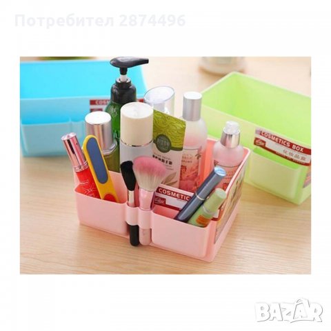 1711 Пластмасов органайзер за гримове и козметика с 5 отделения, снимка 5 - Други стоки за дома - 35737591