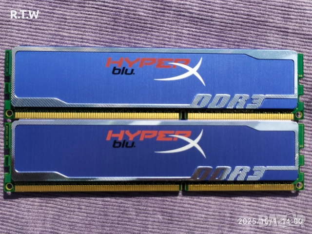RAM памет 4GB (2x2GB) Kingston HyperX blu, DDR3 1600MHz