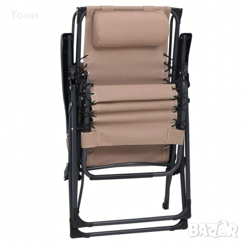 Комплект за релаксация на открито: 2 сгъваеми шезлонга и стилна масичка за кафе , снимка 9 - Градински мебели, декорация  - 53867540