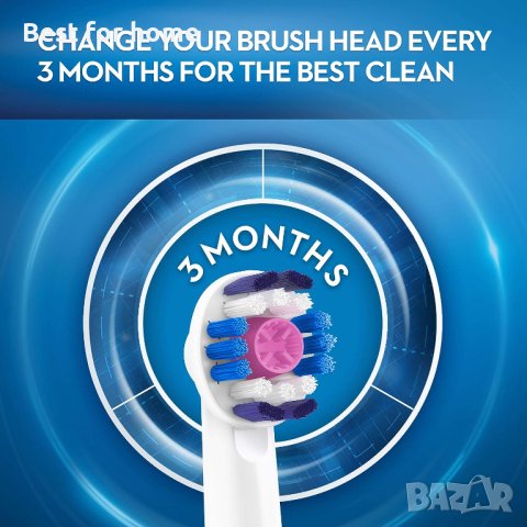 Oral B 3D White комплект от 4 бр. глави черен цвят, снимка 4 - Други - 41767627