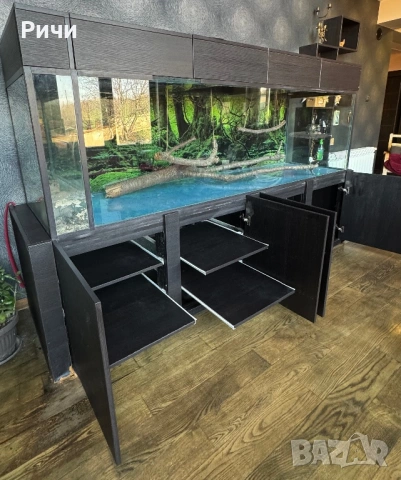 Огромен аквариум 1170 литра със шкаф-250см., снимка 6 - Аквариуми - 53801290