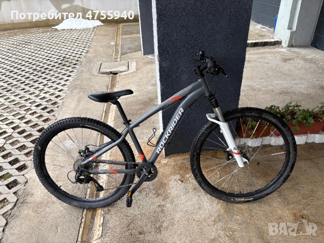 Планински велосипед Rockrider ST 120 Sport Trail + звънец и поставка за шише