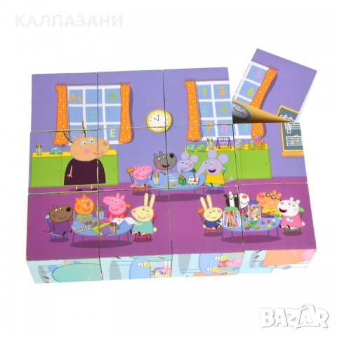 Peppa Pig Дървени кубчета 109265708, снимка 4 - Игри и пъзели - 35999476