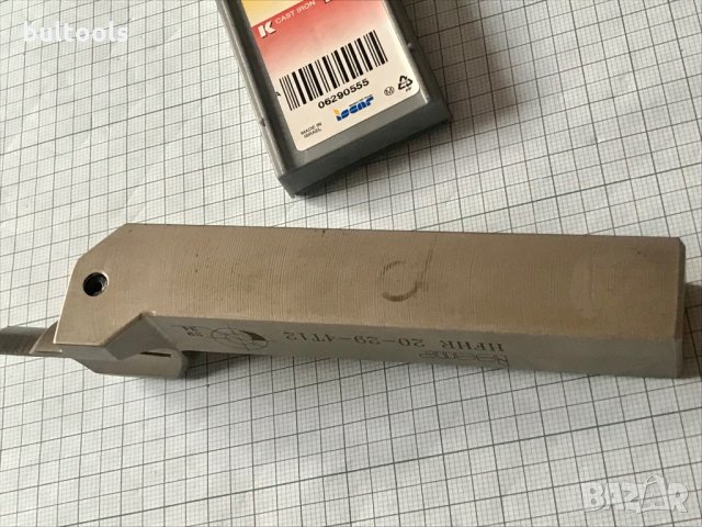 Нож със сменяеми пластини за челни канали HFHR - ISCAR, снимка 5 - Други инструменти - 35671485