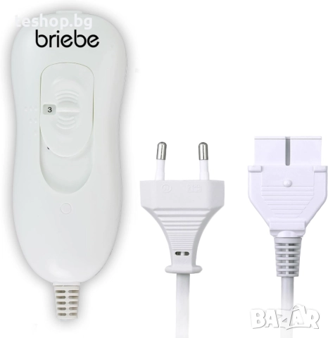 Електрическо одеяло за двойно легло Briebe 150 x 160 см, 3 нива на температура, снимка 3 - Олекотени завивки и одеяла - 52975829