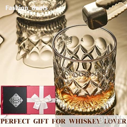 Нов D&H Whiskey комлект от 4 чаши/Скоч Коняк Уиски/Подарък луксозен сервиз, снимка 4 - Сервизи - 41203103