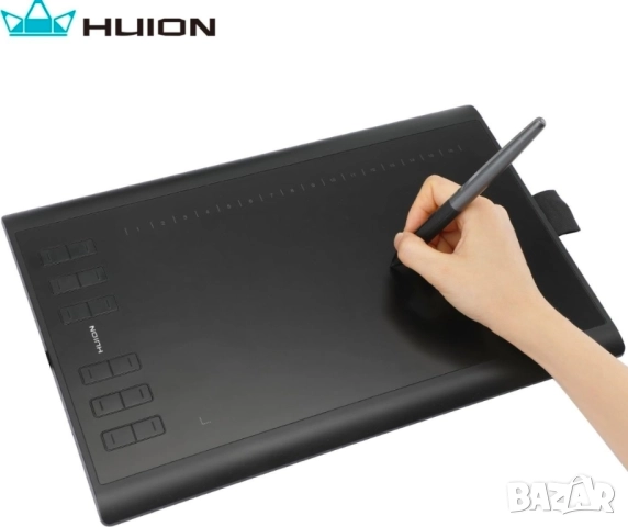 PW100 безбатерийна писалка, стилус за графични таблети HUION, снимка 7 - Друга електроника - 52017880