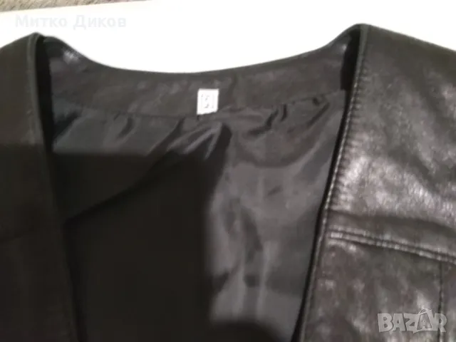 Елек женски рокерски размер С естествена кожа отличен, снимка 5 - Елеци - 49549294