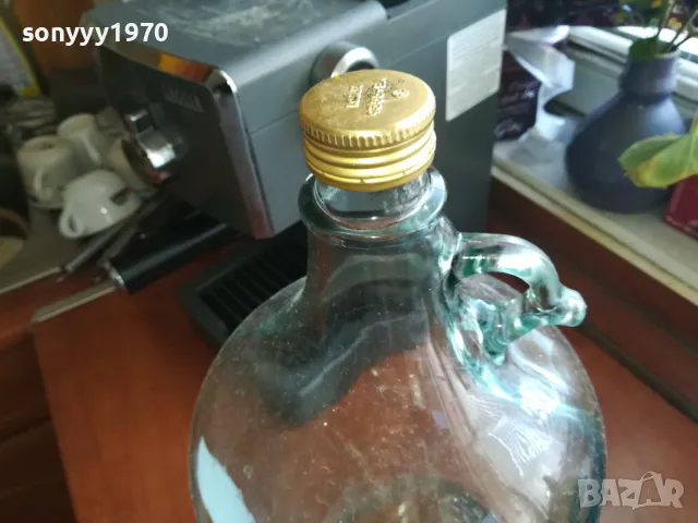 5L-ДАМАДЖАНА///СТЪКЛЕНО ПРАЗНО ШИШЕ ЗА РАКИЯ/ВИНО 0205251422, снимка 5 - Колекции - 50127099